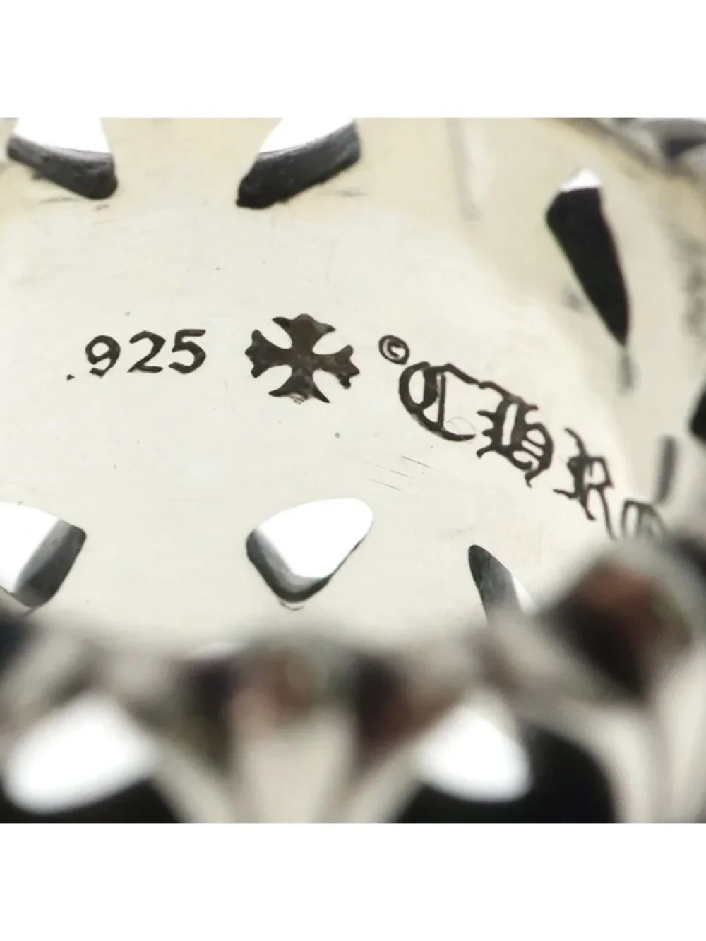 Chrome Hearts Cemetery Cross Ring Silver